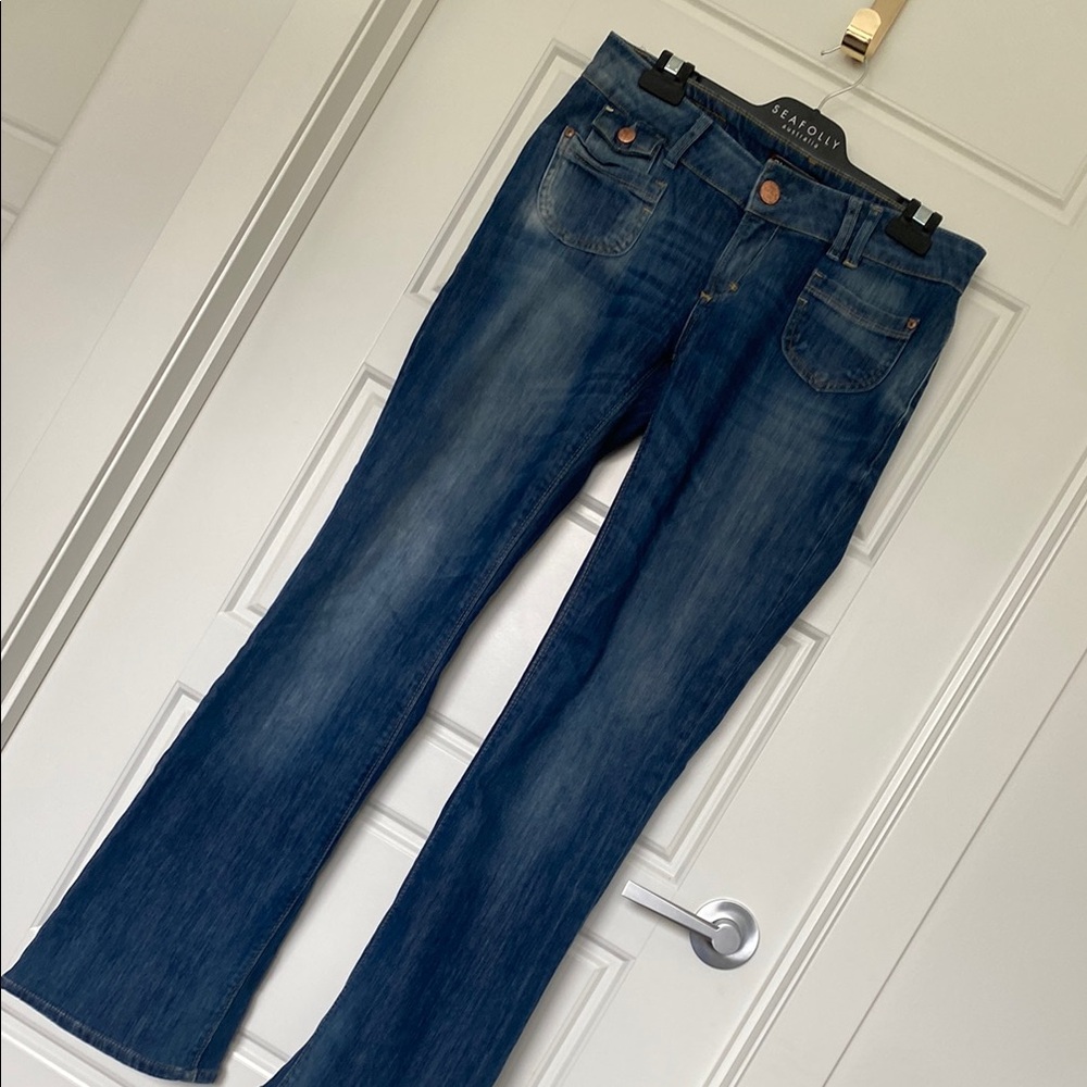 Vintage Only 30-30 Blue Women's low rise Jeans